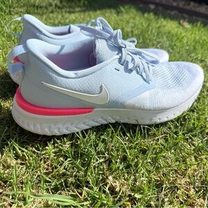 Nike Women's White and Pink Running Shoes
